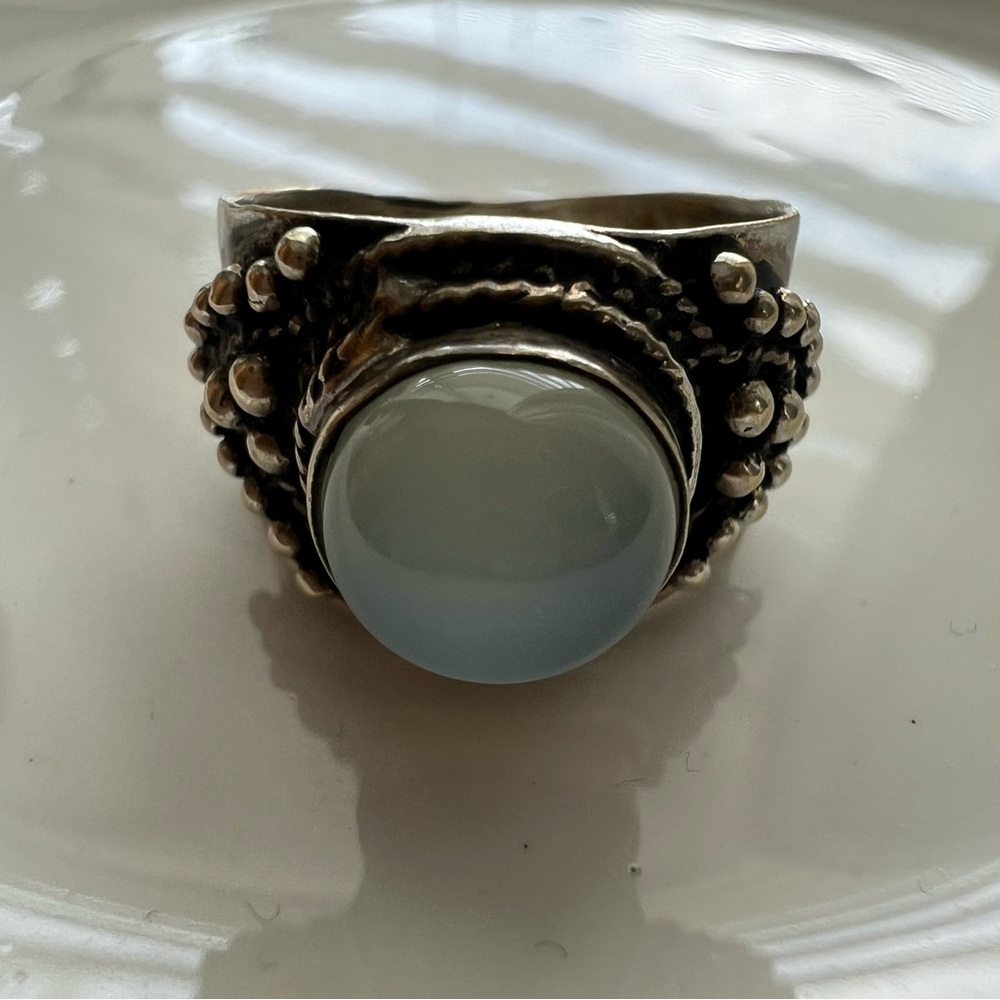 Silver Tone Fashion Ring Size 7